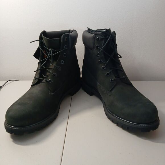 Timberland Men's 6” Inch CLASSIC Premium BOOTS 10073 BLACK Nubuck NWOB Size 11.5 - Picture 4 of 16